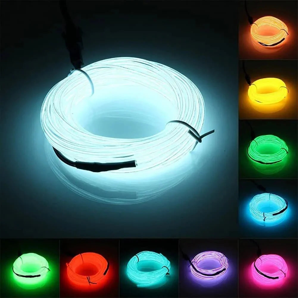 フレキシブルELワイヤーLED装飾