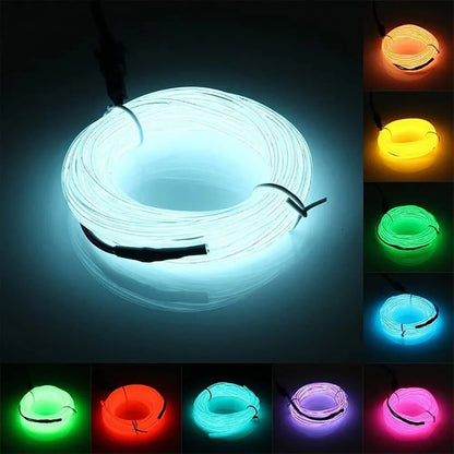 フレキシブルELワイヤーLED装飾